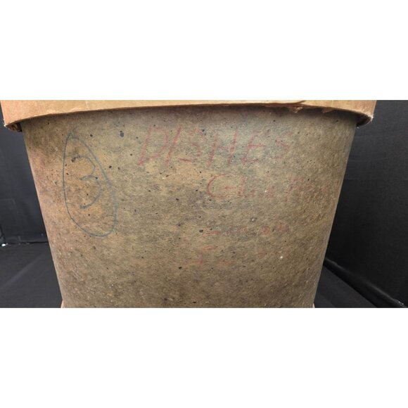 Large Primitive Vintage Wooden Cheese Box with Lid Country Rustic Decor - Picture 4 of 12